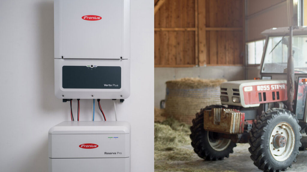 Power-Kombi sogar im Notstrombetrieb: Hybrid-Wechselrichter Fronius Verto Plus und Hochvoltbatterie Reserva Pro