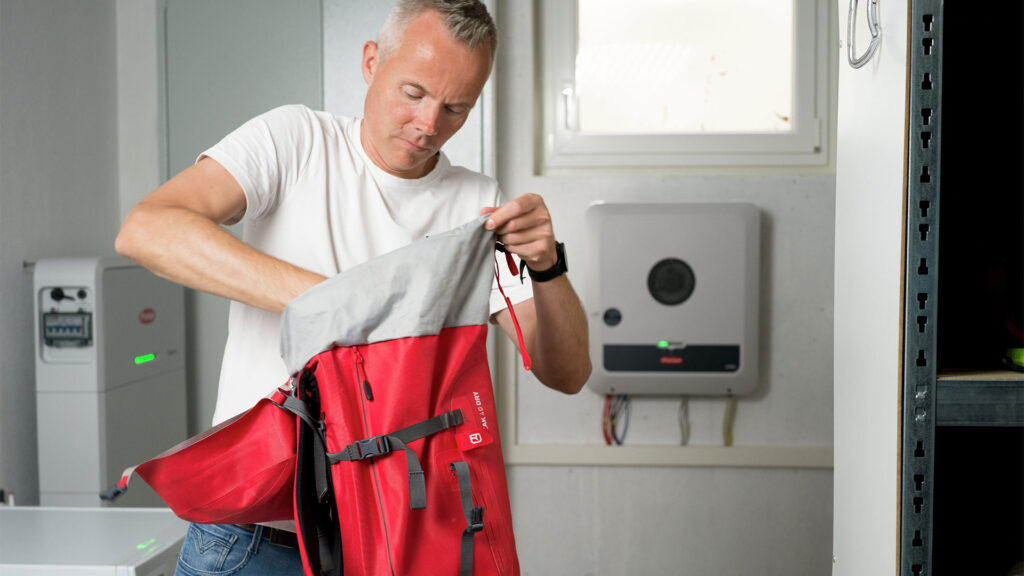 The utility room is an ideal location for an inverter