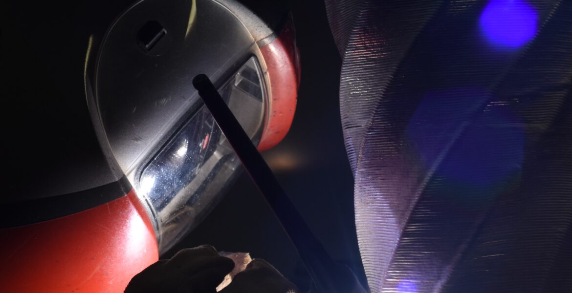 Welders carrying out TIG aluminum welding