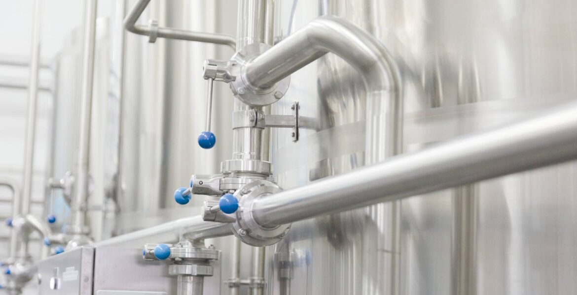 Technological equipment in the dairy plant, ©Shchipkova Elena